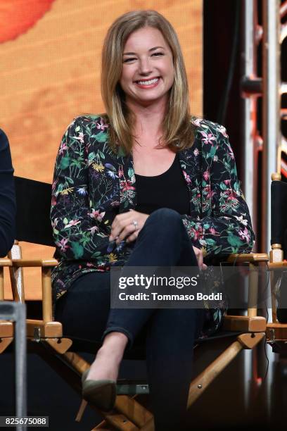 Emily Vancamp attends the 2017 Summer TCA Tour - CW Panels at The Beverly Hilton Hotel on August 2, 2017 in Beverly Hills, California.