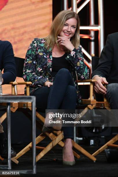 Emily Vancamp attends the 2017 Summer TCA Tour - CW Panels at The Beverly Hilton Hotel on August 2, 2017 in Beverly Hills, California.