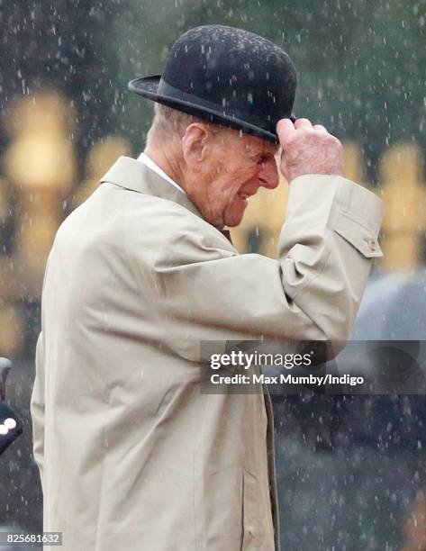 Prince Philip, Duke of Edinburgh attends the The Captain General's Parade to mark the finale of the 1664 Global Challenge at Buckingham Palace on...