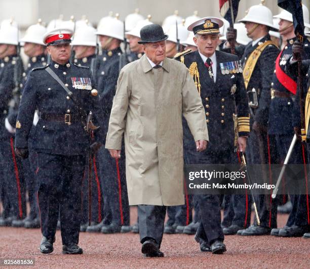 Prince Philip, Duke of Edinburgh attends the The Captain General's Parade to mark the finale of the 1664 Global Challenge at Buckingham Palace on...