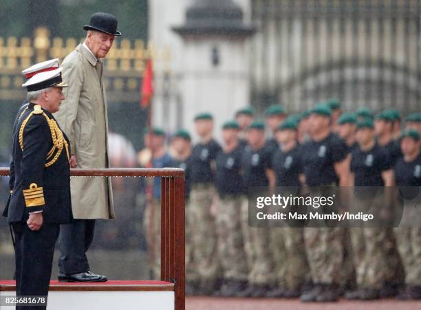 Prince Philip, Duke of Edinburgh attends the The Captain General's Parade to mark the finale of the 1664 Global Challenge at Buckingham Palace on...