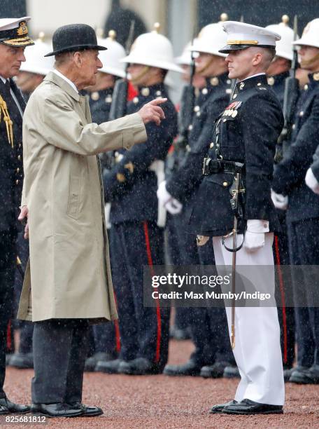 Prince Philip, Duke of Edinburgh attends the The Captain General's Parade to mark the finale of the 1664 Global Challenge at Buckingham Palace on...