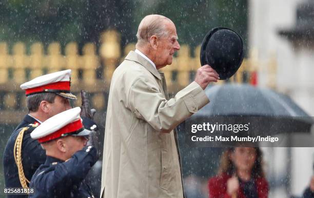 Prince Philip, Duke of Edinburgh attends the The Captain General's Parade to mark the finale of the 1664 Global Challenge at Buckingham Palace on...