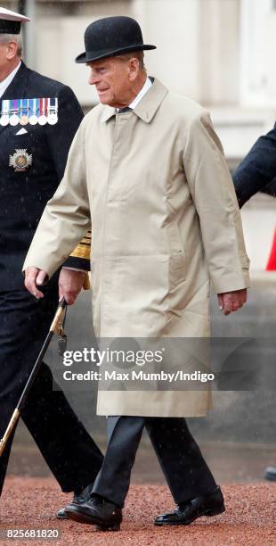 Prince Philip, Duke of Edinburgh attends the The Captain General's Parade to mark the finale of the 1664 Global Challenge at Buckingham Palace on...