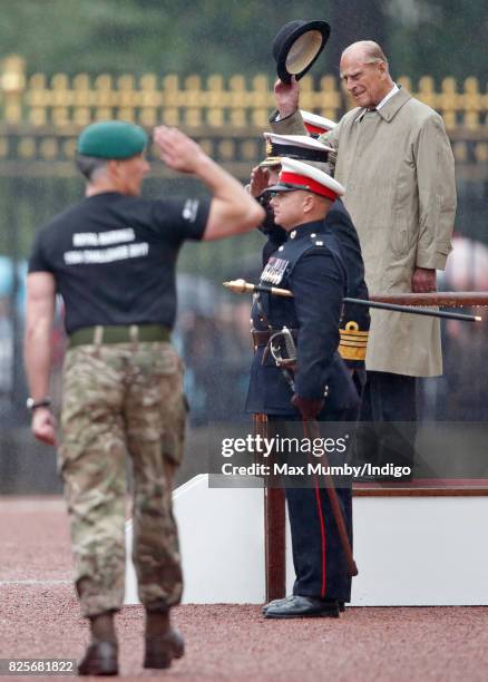 Prince Philip, Duke of Edinburgh attends the The Captain General's Parade to mark the finale of the 1664 Global Challenge at Buckingham Palace on...