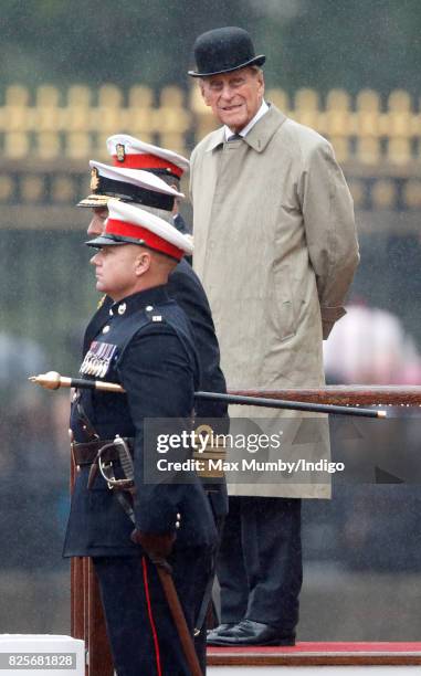 Prince Philip, Duke of Edinburgh attends the The Captain General's Parade to mark the finale of the 1664 Global Challenge at Buckingham Palace on...