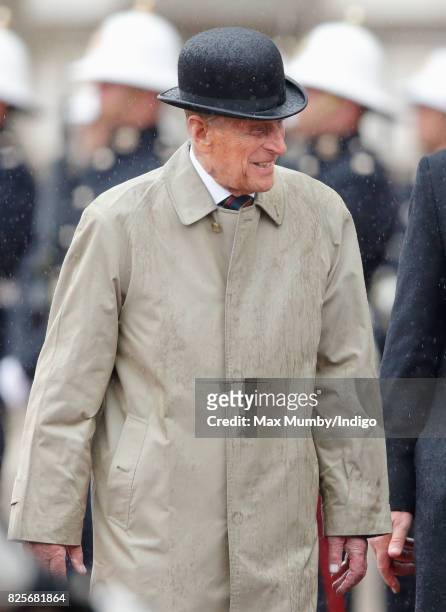 Prince Philip, Duke of Edinburgh attends the The Captain General's Parade to mark the finale of the 1664 Global Challenge at Buckingham Palace on...