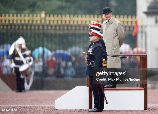 Prince Philip, Duke of Edinburgh attends the The Captain General's Parade to mark the finale of the 1664 Global Challenge at Buckingham Palace on...