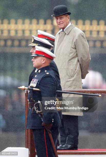 Prince Philip, Duke of Edinburgh attends the The Captain General's Parade to mark the finale of the 1664 Global Challenge at Buckingham Palace on...