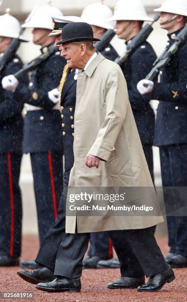 Prince Philip, Duke of Edinburgh attends the The Captain General's Parade to mark the finale of the 1664 Global Challenge at Buckingham Palace on...