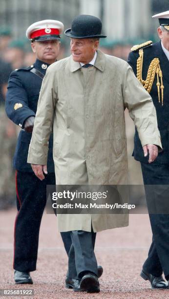 Prince Philip, Duke of Edinburgh attends the The Captain General's Parade to mark the finale of the 1664 Global Challenge at Buckingham Palace on...