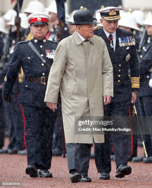 Prince Philip, Duke of Edinburgh attends the The Captain General's Parade to mark the finale of the 1664 Global Challenge at Buckingham Palace on...