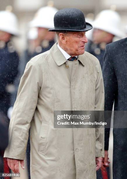 Prince Philip, Duke of Edinburgh attends the The Captain General's Parade to mark the finale of the 1664 Global Challenge at Buckingham Palace on...