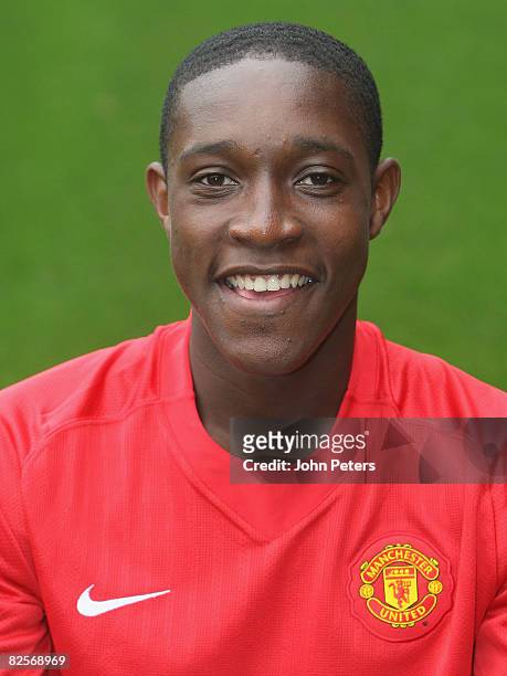Danny Welbeck of Manchester United poses during the club's official annual photocall at Old Trafford on August 27 2008 in Manchester, England.