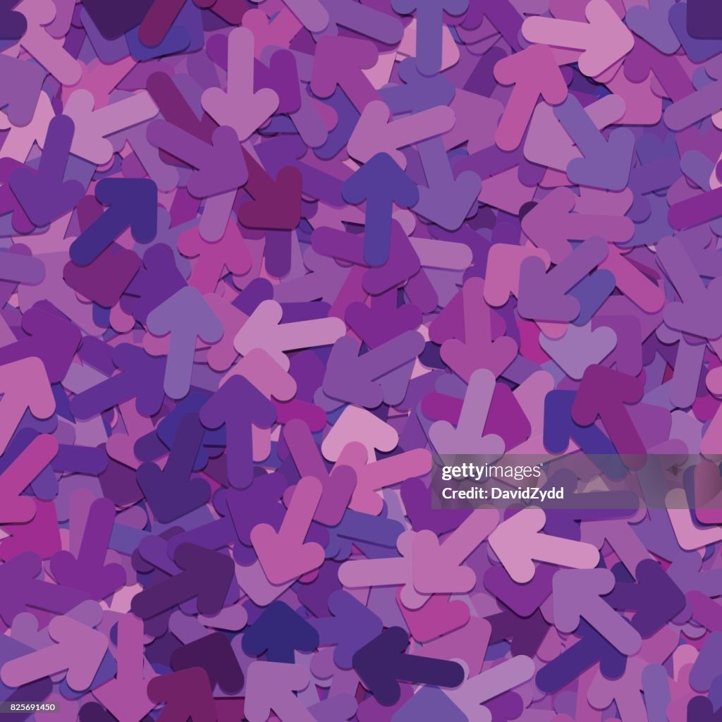 Pattern With Rounded Arrows Repeating Arrow Pattern Background Vector Graphic Design From Rotated ...