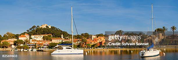 france, provence, island of porquerolles - porquerolles stock pictures, royalty-free photos & images