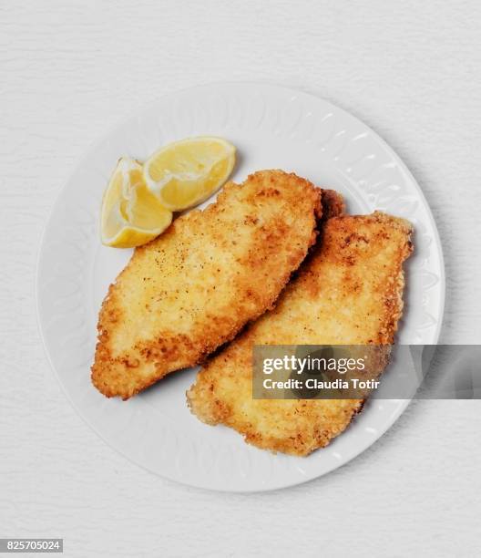 schnitzel - cutlet stock pictures, royalty-free photos & images