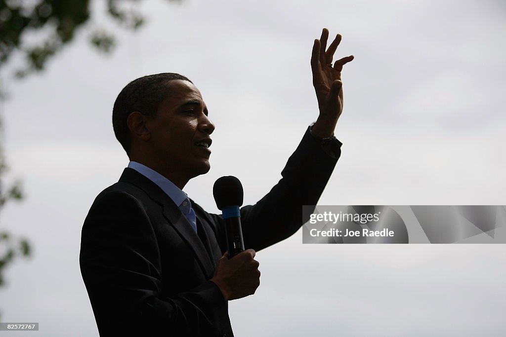 Barack Obama Campaigns In Iowa, Missouri, And Montana Ahead Of The DNC