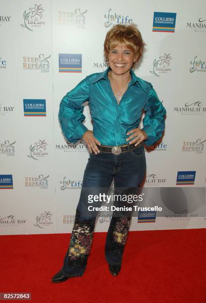 Actress Shari Belafonte arrives at the 2008 Lili Claire Foundations Benefit Concert at Mandalay Bay Resort & Casino Events Center on April 26, 2008...