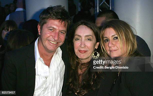 Fashion designers Wayne Cooper, Ros Rose and Charlie Brown attend the after show party following the Myer Spring Summer Fashion Launch 2009 at Byron...