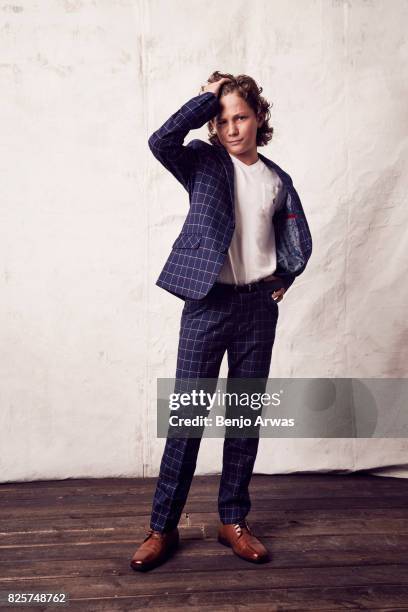 Actor Montana Jordan of CBS's 'Young Sheldon' is photographed during the 2017 Summer Television Critics Association Press Tour at The Beverly Hilton...