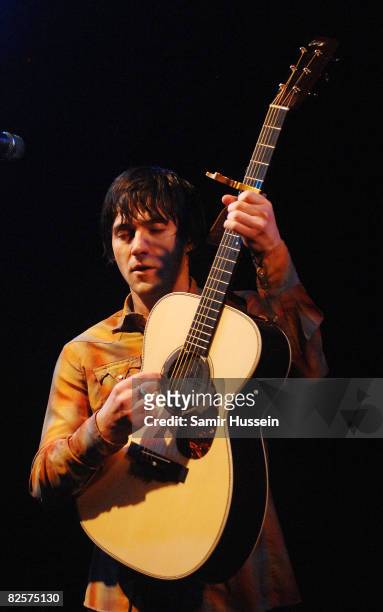 Conor Oberst and his band The Mystic Valley Band perform at the Electric Ballroom on August 27, 2008 in London, England.