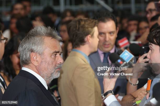 Film director Luc Besson attends the "Valerian And The City Of A Thousand Planets" Mexico City premiere at Parque Toreo on August 2, 2017 in Mexico...