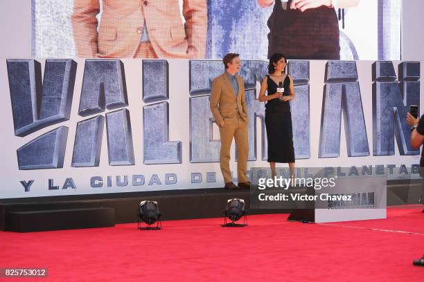 Actor Dane DeHaan attends the "Valerian And The City Of A Thousand Planets" Mexico City premiere at Parque Toreo on August 2, 2017 in Mexico City,...