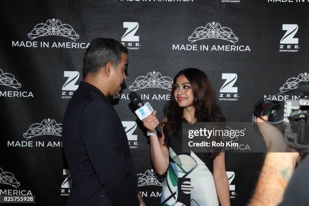 Designer Bibhu Mohapatra attends Zee Entertainment's 'Made In America' Launch Event at PHD Rooftop Lounge at Dream Downtown on August 2, 2017 in New...