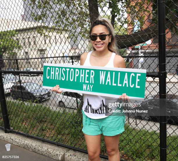 Jennifer Le attends the ribbon cutting ceremony at Crispus Attucks Playground on August 2, 2017 in the Brooklyn borough of New York City. NYC Parks...