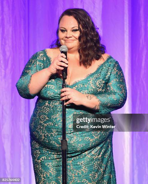 Keala Settle performs onstage at the Hollywood Foreign Press Association's Grants Banquet at the Beverly Wilshire Four Seasons Hotel on August 2,...