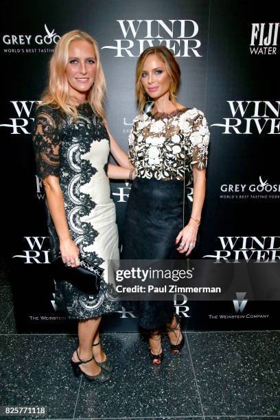 Keren Craig and Georgina Chapman attend The Weinstein Company With FIJI, Grey Goose, Lexus And NetJets Host A Screening Of "Wind River" - Arrivals at...