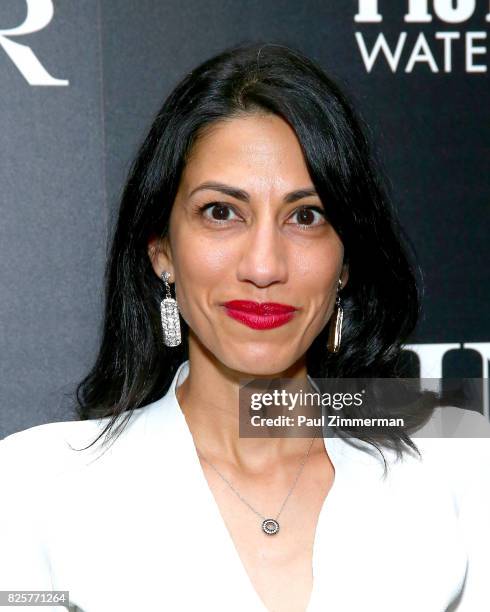 Huma Abedin attends The Weinstein Company With FIJI, Grey Goose, Lexus And NetJets Host A Screening Of "Wind River" - Arrivals at The Museum of...