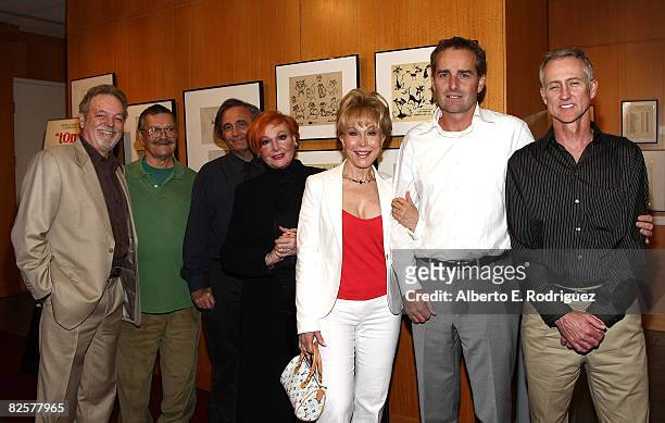 Actor Russ Tamblyn, animator Bob Baker, director Joe Dante, actress Ann Robinson, actress Barbara Eden Jeremy Pal and Jeffrey Pal attend AMPAS'...