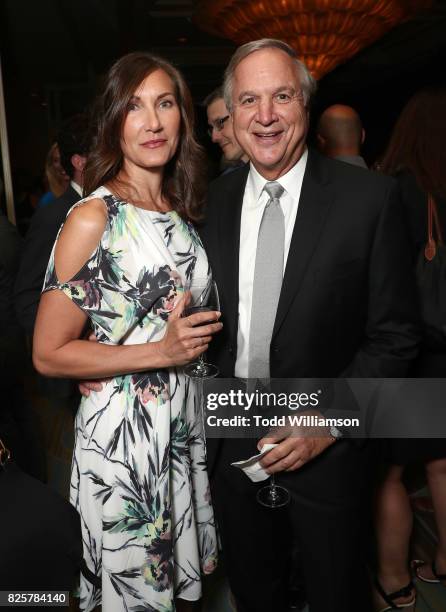 Lollipop Theater Network Executive Director Evelyn Iocolano and Boarc Member Jack Kline attend the Hollywood Foreign Press Association's Grants...