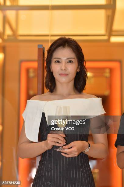 Actress Liu Tao attends Moynat activity on August 2, 2017 in Chengdu, Sichuan Province of China.