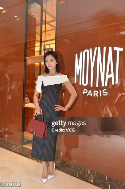 Actress Liu Tao attends Moynat activity on August 2, 2017 in Chengdu, Sichuan Province of China.
