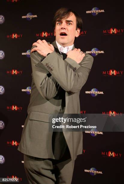 Comedian Tim Ferguson arrives for the premiere of 'The Mummy' at the Hoyts Melbourne Central Cinemas on August 28, 2008 in Melbourne, Australia.