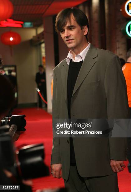 Comedian Tim Ferguson arrives for the premiere of 'The Mummy' at the Hoyts Melbourne Central Cinemas on August 28, 2008 in Melbourne, Australia.