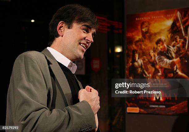 Comedian Tim Ferguson arrives for the premiere of 'The Mummy' at the Hoyts Melbourne Central Cinemas on August 28, 2008 in Melbourne, Australia.