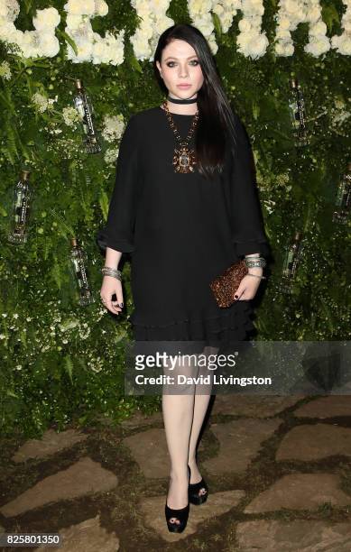 Actress Michelle Trachtenberg attends the Maison St-Germain LA debut hosted by Lily Kwong at the Houdini Estate on August 2, 2017 in Los Angeles,...