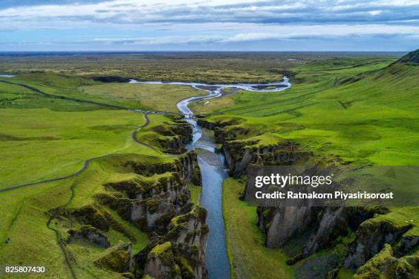 fjardargljufur canyon, iceland - ravine stock pictures, royalty-free photos & images