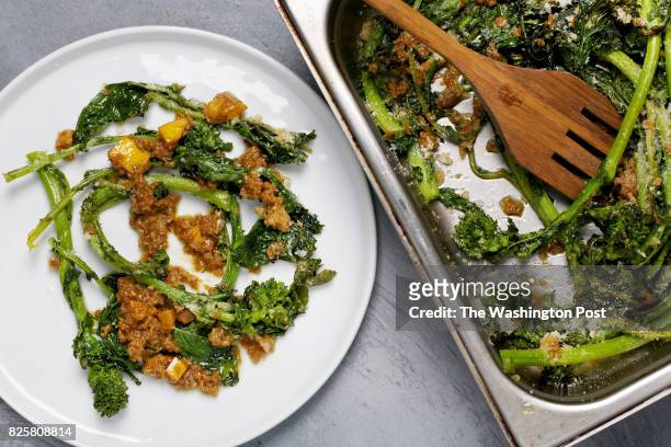 Charred Broccoli Rabe With Miso Bagna Cauda photographed in Washington, DC. .