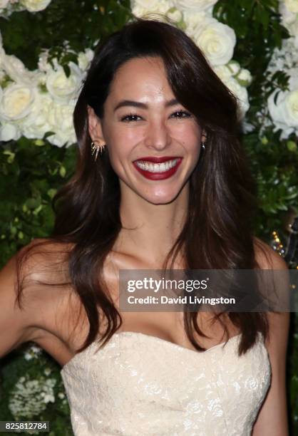 Emi Renata attends the Maison St-Germain LA debut hosted by Lily Kwong at the Houdini Estate on August 2, 2017 in Los Angeles, California.