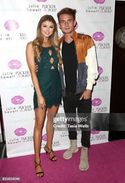 Raquel Leviss and James Kennedy at the Julie Hewett Pucker&Pout Collaboration Launch Party at SUR Lounge on August 2, 2017 in Los Angeles, California.