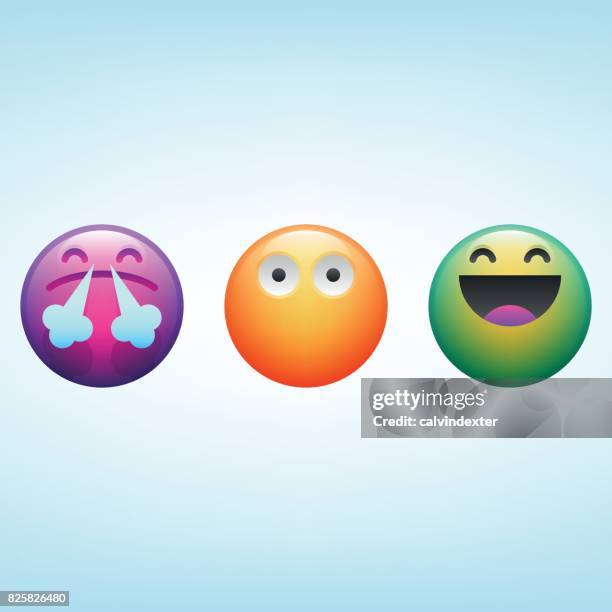 emoticons - net promoter stock illustrations