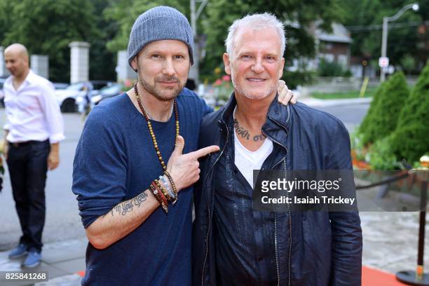 Musicians Corey Hart and Alan Frew attend Canada's Walk Of Fame Presents Music Under The City Stars at Casa Loma on August 2, 2017 in Toronto, Canada.