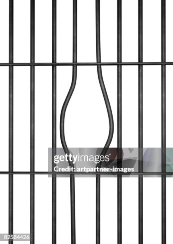 Bent / turned bars in prison / jail Bent / turned bars in prison / jail