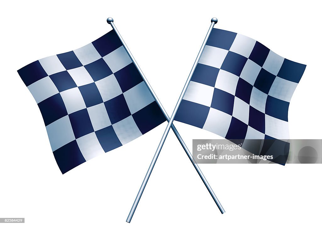 Two Target Flags On White Background Illustration - Getty Images