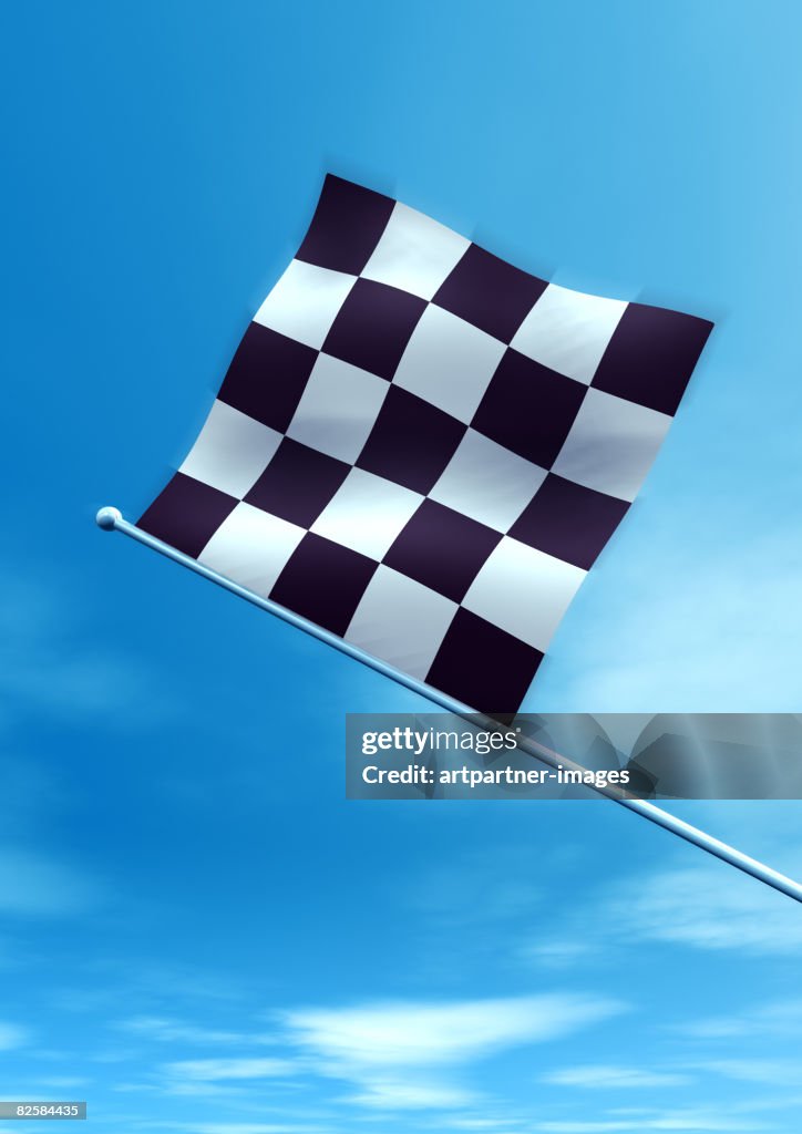 Target Flag Target Flag In Front Of A Clear Blue Sky High-Res Vector Graphic ...